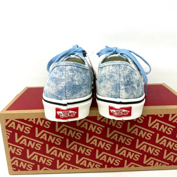 VANS Men's Size VN0A5HZS9FM AUTHENTIC Denim Winter Sky Blue Canvas Low Sneakers - Picture 5 of 11